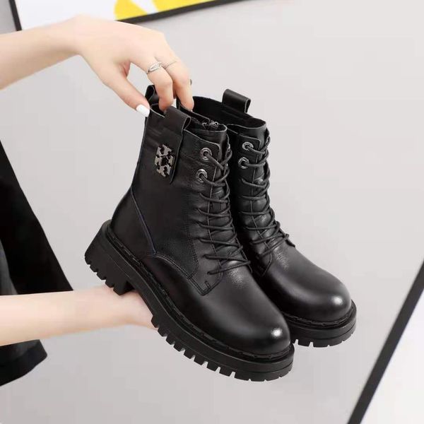 

black thick soled martin women's summer thin british style 2021 motorcycle short spring and autumn single boots