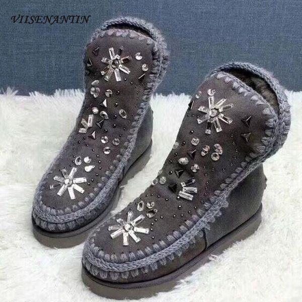

boots winter plus vlevert warm snow women fashion inner increasing slip-on chunky designer shoes 2021, Black