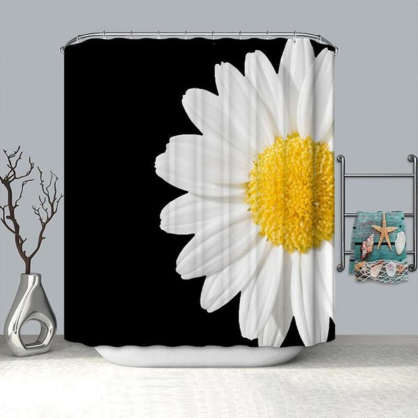 

daisy shower curtain flower douchegordijn 3d chinese curtains bathroom duschvorhang textil