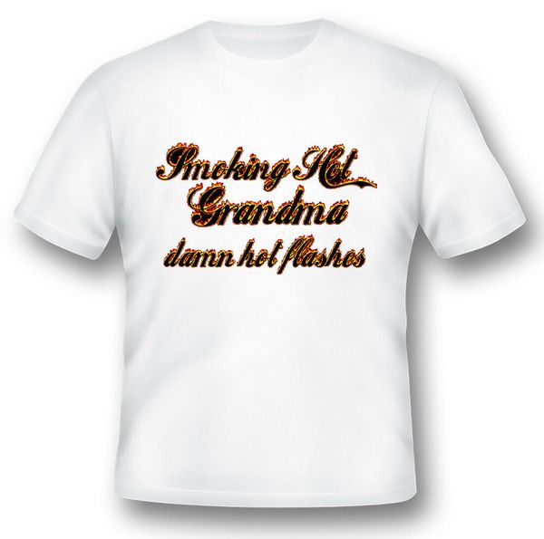 

smoking grandma damn flashes white or black tees, White;black
