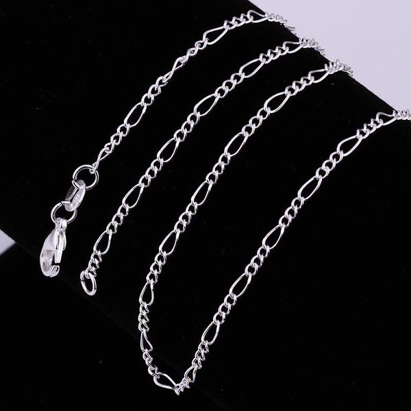 

5pcs/lot wholesale charms wedding 2mm chain silver color cute for women necklace jewelry fashion , pendant necklaces