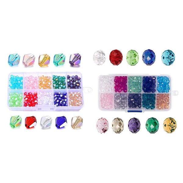 

other 400x romantic jewelry crystal glass beads & 300pc 8mm acrylic faceted beaded material