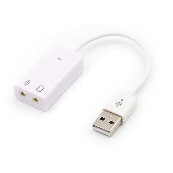 

external usb sound card 3d virtual 7.1 channel audio adapter plug & play for pc desklapnotebook. computer cables connectors