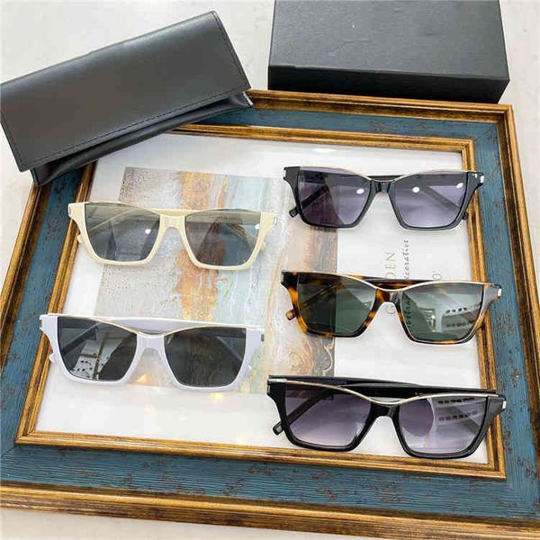 

2022 factory wholesale sunglasses the same sunglasses ins cat's eye personality fashion, White;black