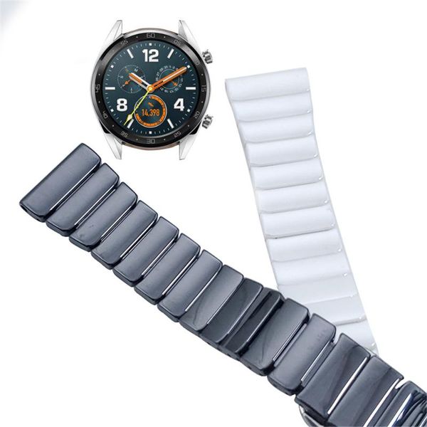 

watch bands ceramic slim strap for huawei 3 gt 2 pro gt2pro metal wrist straps band bracelet honor magic es gs 20mm 22mm watchband, Black;brown