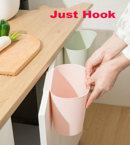 

hanging baskets kitchen cabinet door plastic basket trash can bin waste box garbage
