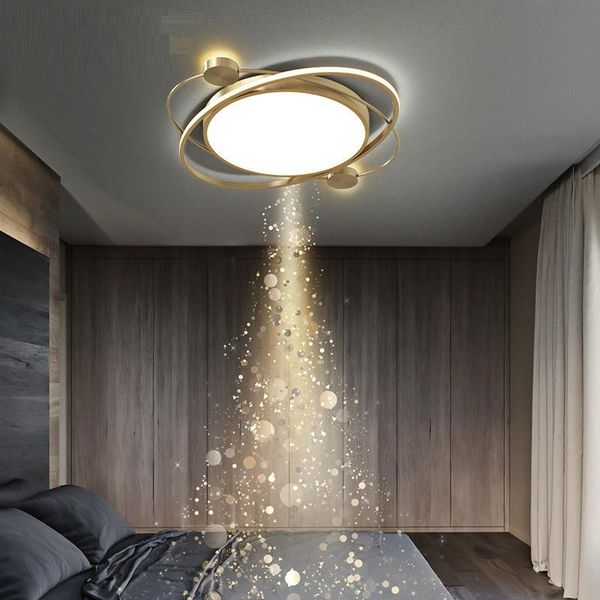 

nordic lamp modern simple book room lighting net red master bedroom led creative personality household ceiling fans