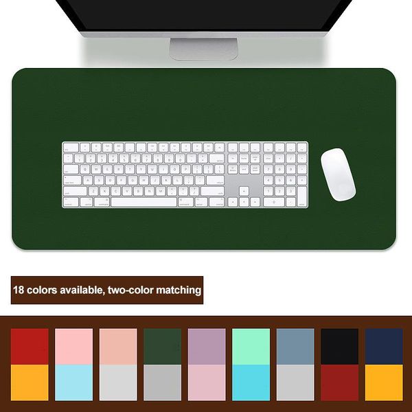 

mouse pads & wrist rests 9 color sell extra large pad double-sided waterproof gaming mousepad anti-slip leather office mat