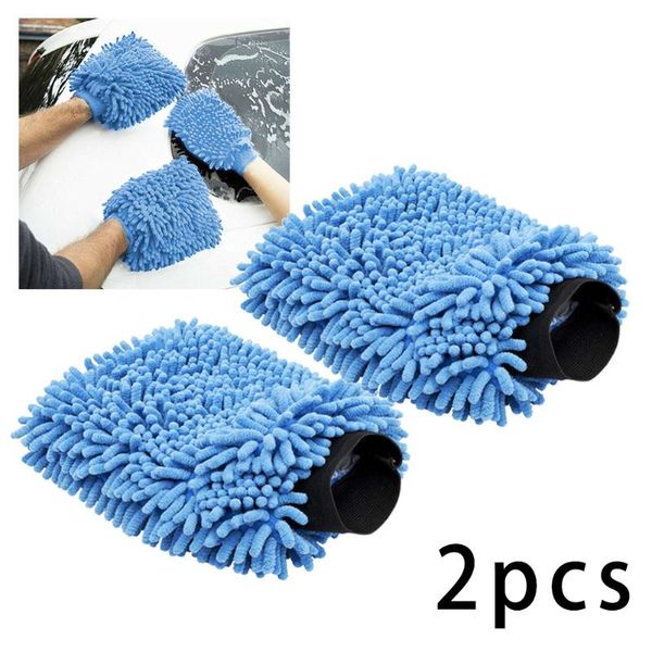 

towel blue washing gloves car cleaning dusting plush premium super absorbent