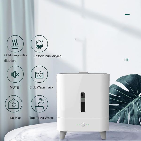 

humidifiers desk3.5l humidifier 30db whisper evaporative visible water level for dry air
