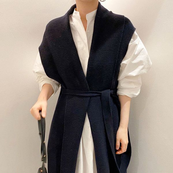 

casual dresses dressed in korean chic bubble sleeve shirt loose simple dress down v-waist long waistcoat girl dku6, Black;gray