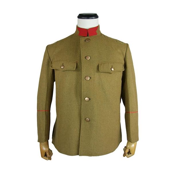 

men's tracksuits ija taisho 45 t45 wool tunic with collar tab, Gray