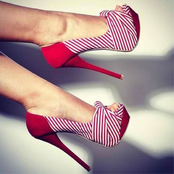 

shoes,brilliant fashion women's shoes, striped cloth, about 15 cm high heels, peep toe pumps.size: 34-45 dress shoes, Black