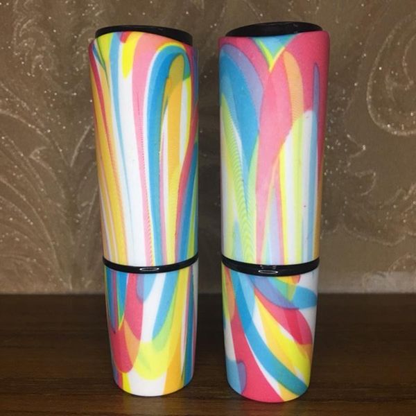 

10/30/50pcs 12.1mm lipstick tubes dazzle colour water dyeing lip containers each one is different storage bottles & jars