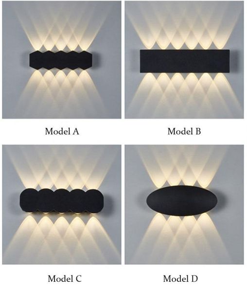 

wall lamp led light outdoor waterproof modern nordic style indoor lamps living room porch garden ac85-260v