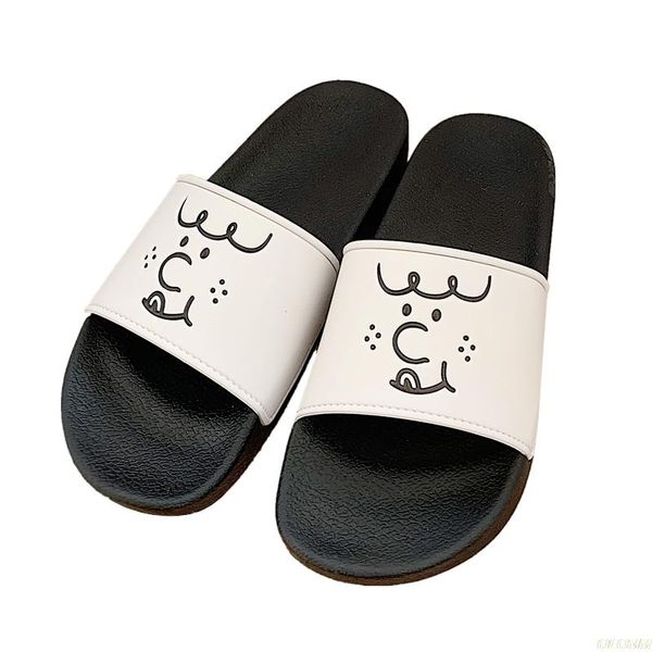 

slippers 2021 female summer couple home non-slip bath soft bottom stall shoes men bathroom sandals and, Black