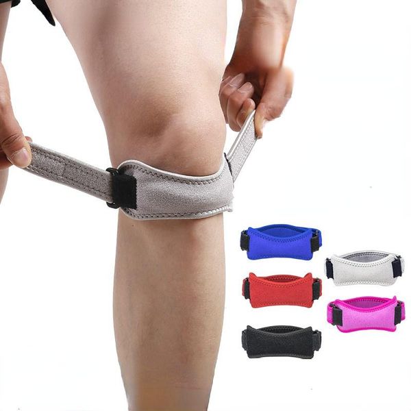 

elbow & knee pads 1pcs adjustable patellar tendon support strap band brace for running basketball soccer outdoor sports, Black;gray