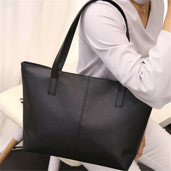 

evening bags women handbag matte leather temperament causal female vintage luxury shopping handbags tote bag lady large capacity shoulder