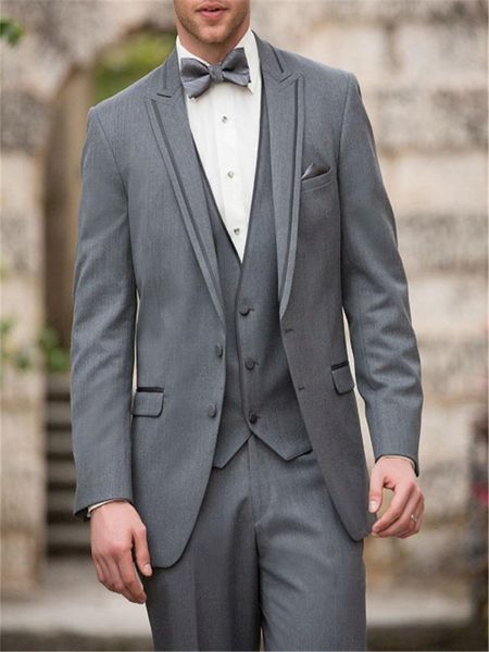 

men's suits & blazers custom-made black light formal suit wedding suits for groom prom tuxedo (jacket + pants vest tie), White;black