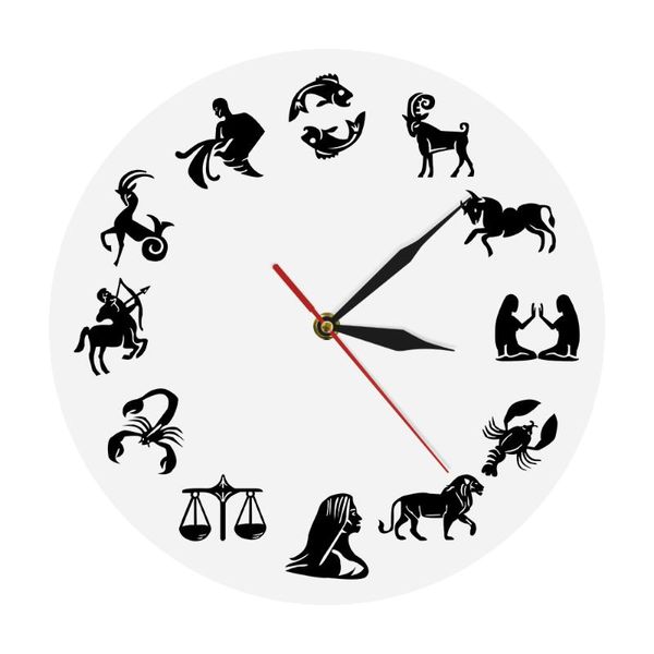 

star signs bedroom nuesery wall decor modern clock astrology art zodiac sign watch gift clocks