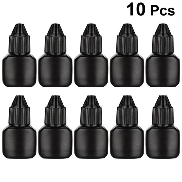 

storage bottles & jars 10 sets grafting eyelash glue bottle empty refillable portable container for home travel (bottle +