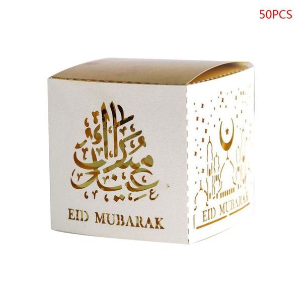 

pcs paper hollow eid mubarak candy storage box ramadan decoration gift axye wrap