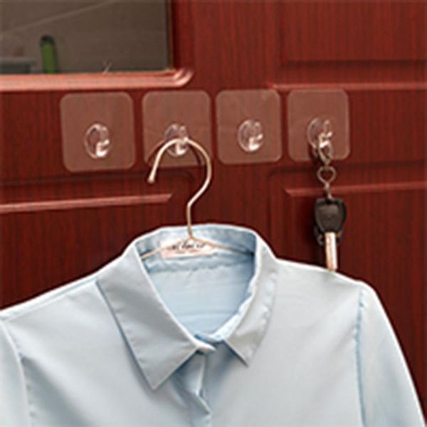 

square no-nail paste-transparent nano-hook drop hooks & rails