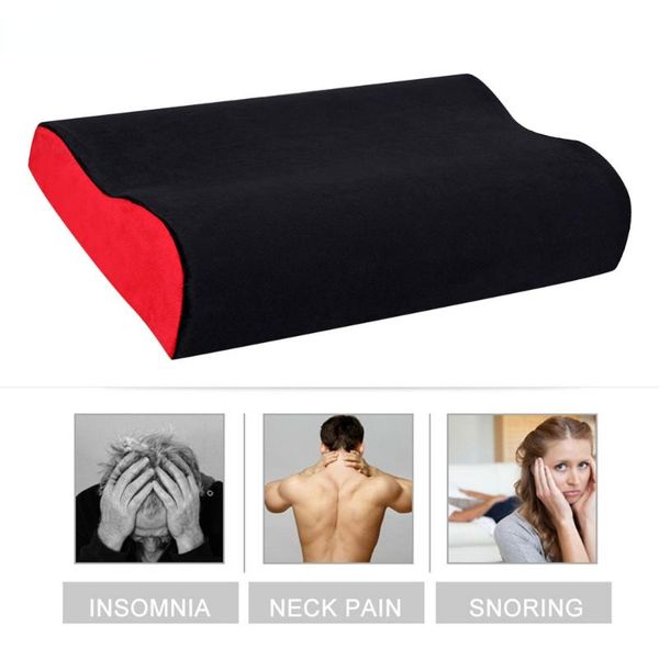 

pillow 1pc 50x30cm memory foam fiber slow rebound pillows massager orthopedic latex neck cervical health care 5colors