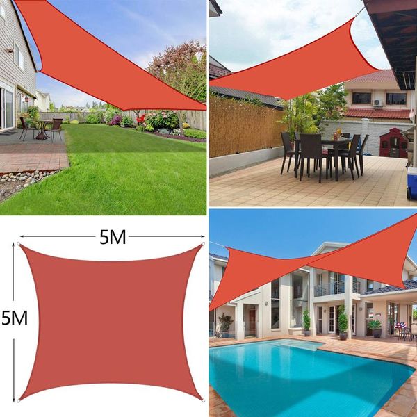 

shade 5x5m 4200d waterproof squreshade sail garden terrace canopy swimming sun camping yard awning parasol