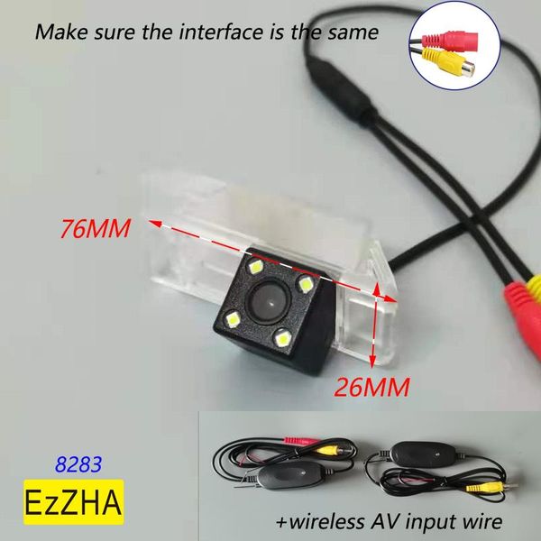 

car rear view cameras& parking sensors hd wireless ccd camera 4led light 4 8 12 led dynamic night vision for 301 308 408 508 2013 20