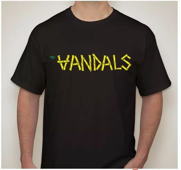 

THE VANDALS Punk rock hardcore thrash band T shirt tee, White;black