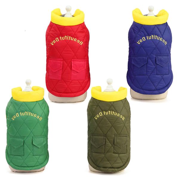 

the dog clothes dog autumn and winter pet clothing 20 double bag cotton vest