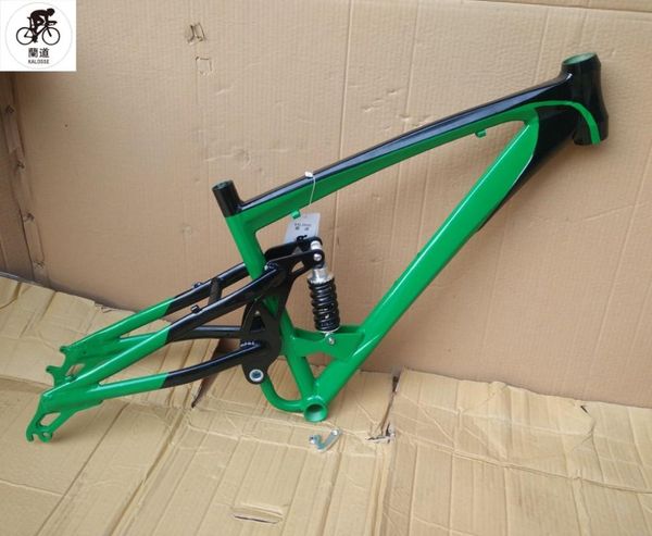 

bike frames kalosse full suspension 26er mountain frame 17inch bicycle soft-tail parts