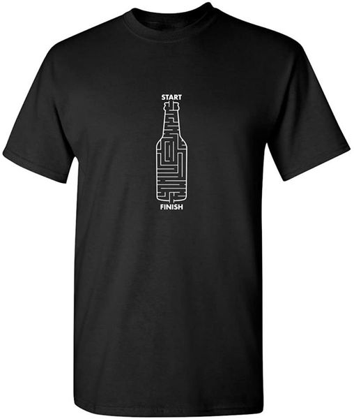 

beer maze graphic novelty sarcastic funny t-shirt men's t-shirts, White;black