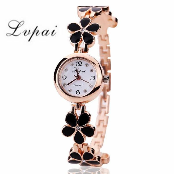

wristwatches lvpai crystal gold women watches fashion bracelet quartz wristwatch rhinestone ladies watch zegarek damski reloj, Slivery;brown