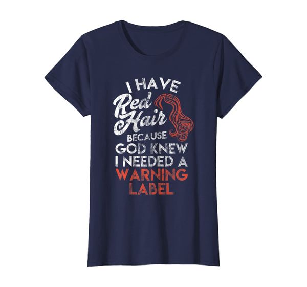 

redhead gift shirt i have red hair because god knew tee, White;black
