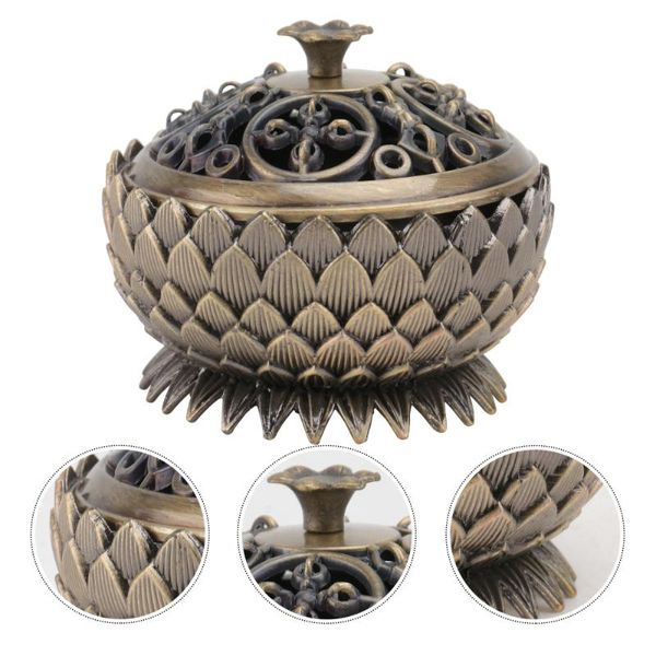 

fragrance lamps 1pc censer lotus shaped incense burner