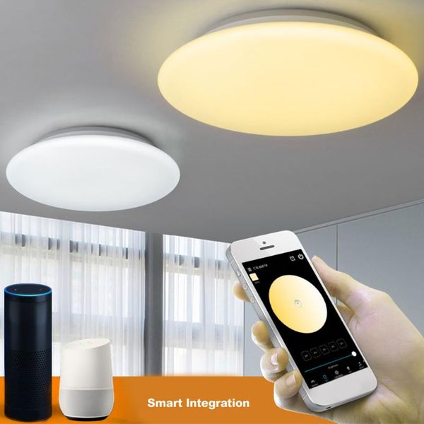 

ceiling lights indoor led light wi-fi rgb smart home lighting dimmable lamp fixture with remote control for bedroom living room
