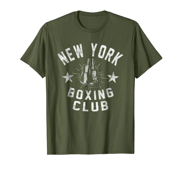 

new york boxing club - vintage distressed boxer t-shirt, White;black