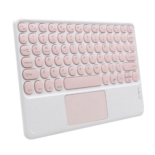 

keyboards mini wireless bluetooth keyboard with touchpad portable 10 inch universal rechargeable pink green for ipad tablet