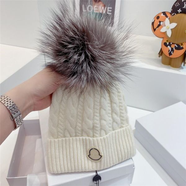 

designer fashion winter caps hats for women and men beanies warm casual girl cap snapback pompon beanie 8 color, Blue;gray