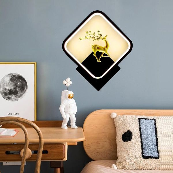 

modern wall lamp nordic creative living room art angel mural indoor bedroom bedside
