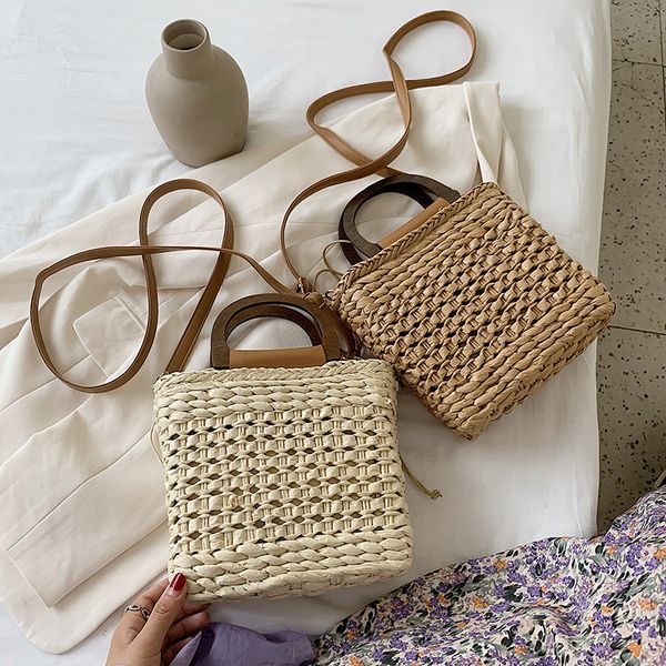 

celebrity fashion bag small female net hemp trendy handbag new rope braided messenger 2020 western style gnrbt