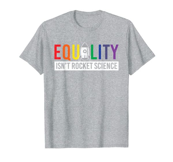 

equality isnt rocket science is not lgbt lesbian pride csd, White;black