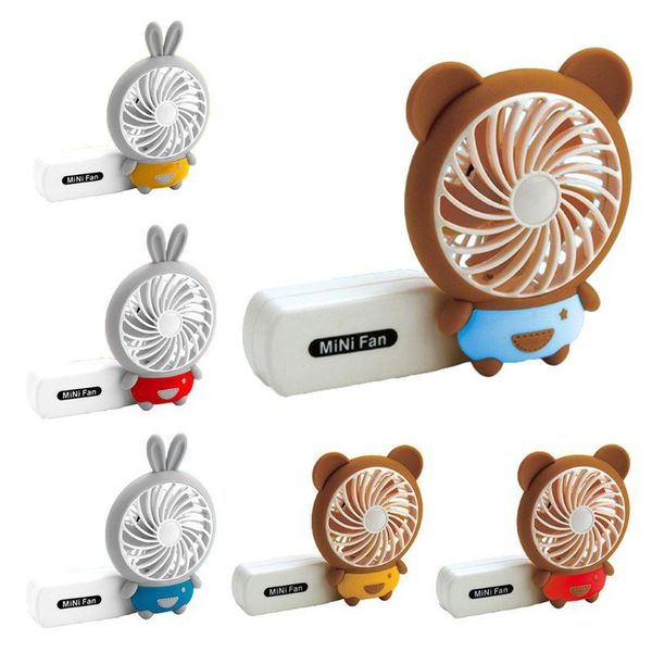 

electric fans bear mini portable fan usb charging foldable cooling air cooler k1ad