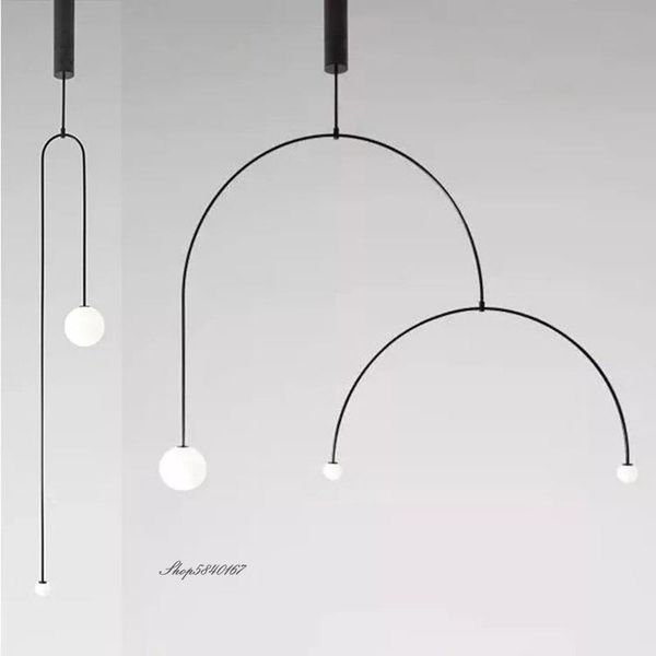 

pendant lamps postmodern iron lights designer parabolic hanging lamp living room decor dining nordic light fixtures