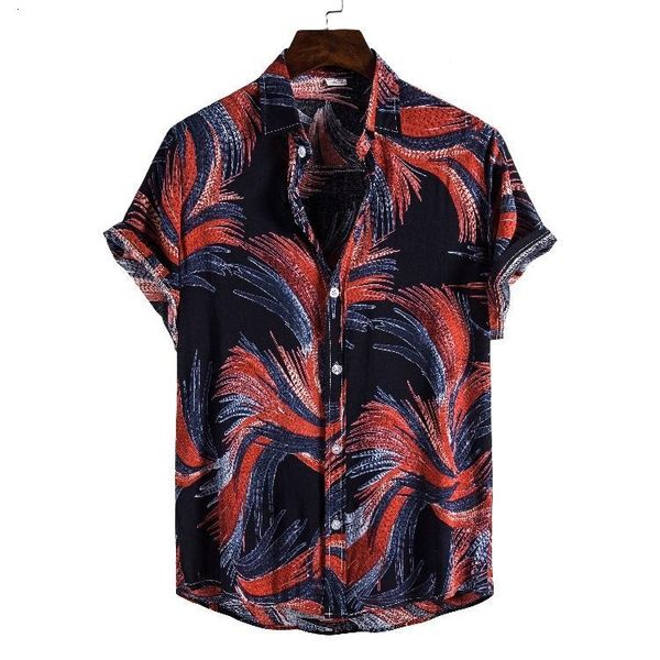 

men's casual shirts funky black hawaiian beach shirt men summer short sleeve causal button down chemise holiday party vacation clothing, White;black