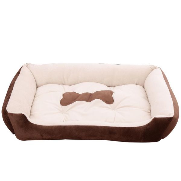 

kennels & pens pet dog cat house bed nest with mat cute plush cushion winter warm small medium dogs removable mattress puppy