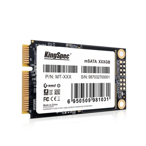 Discos de estado sólido interno de mineração Kingspec MSATA 240GB SSD para laptop