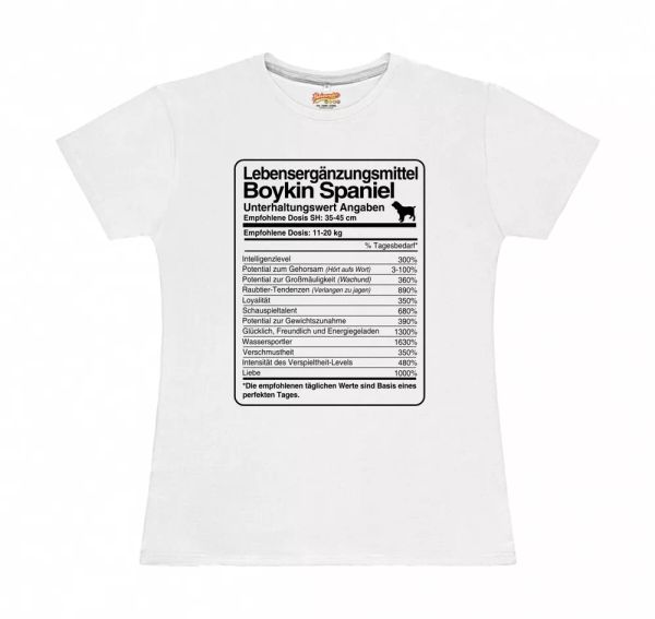 

t-shirt womens dose boykin spaniel life supplements by siviwonder, White;black